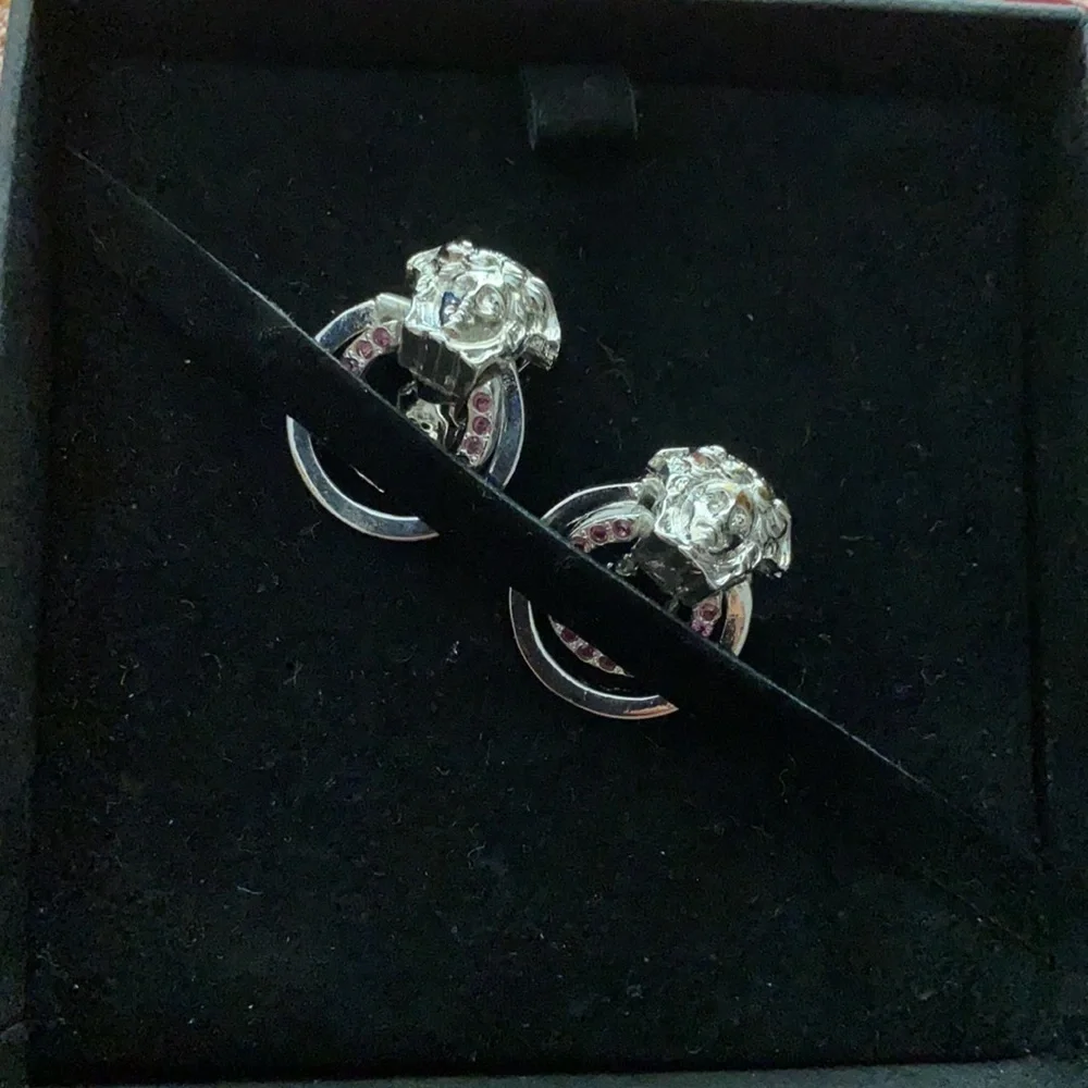 Versace Rhinestone Earrings - Picture 5 of 8